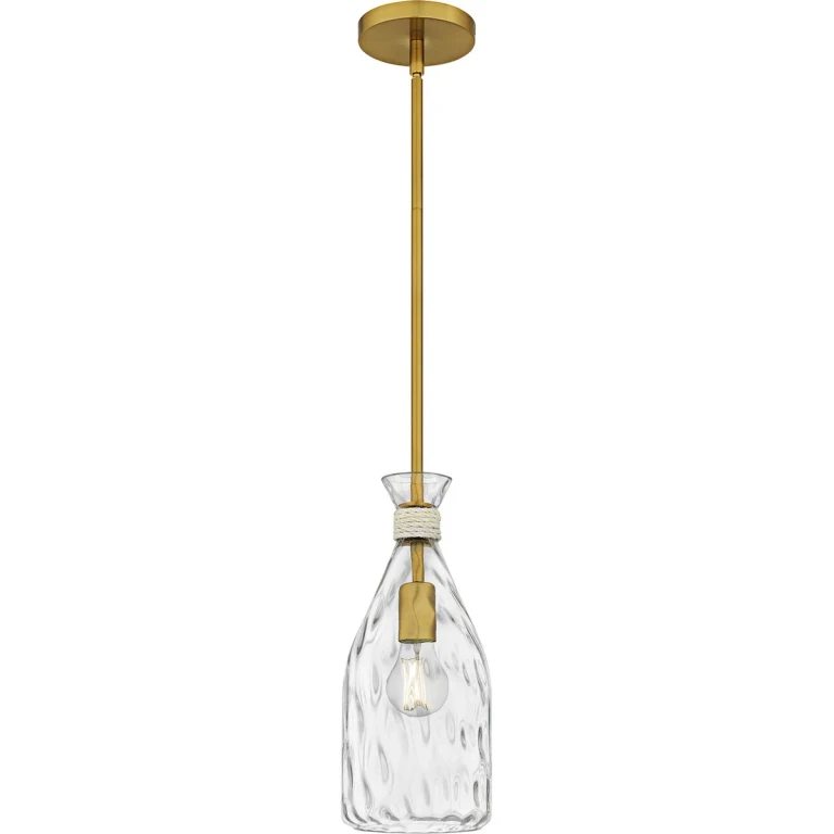Brushed Gold Mini Pendant from the Govada Collection