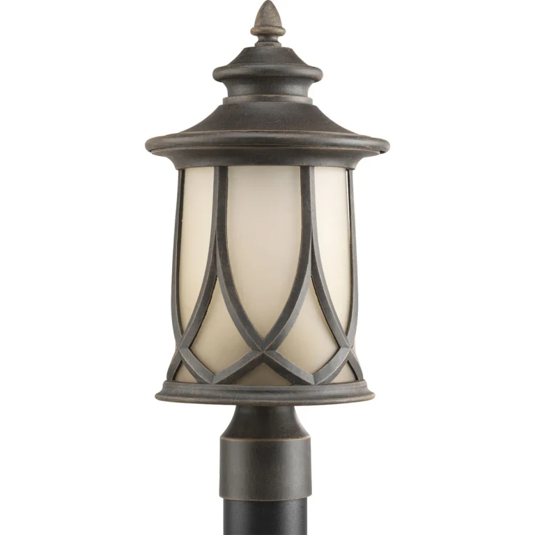 Aged Copper One Light Post Lantern from the Resort Collection