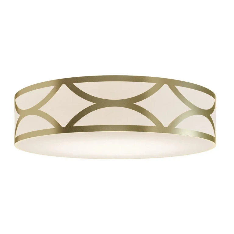 Gold Four Light Flush Mount from the Lake Collection