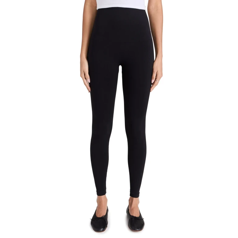 SPANX High Waisted Look at Me Now Ankle Leggings Very Black L