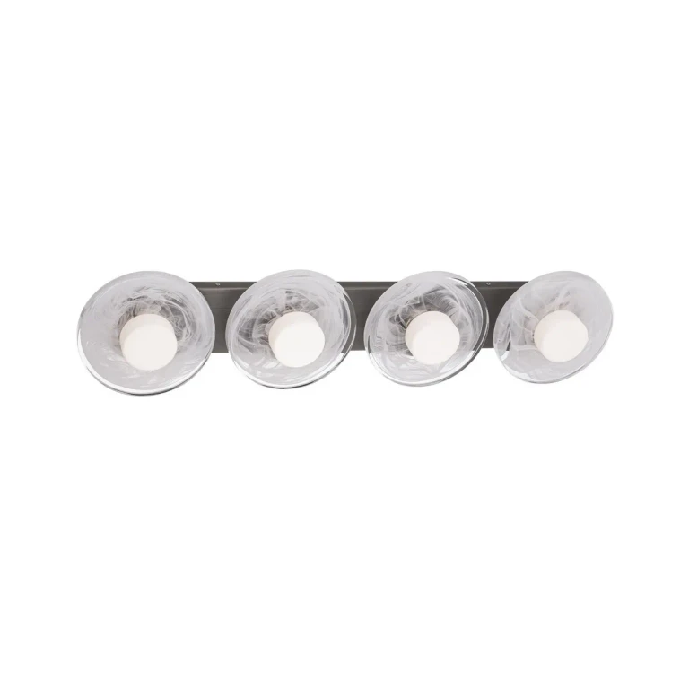 Brushed Nickel LED Bathroom Vanity Light from the Fresco Collection