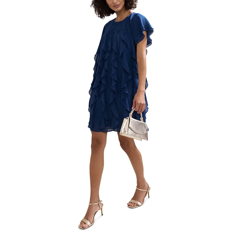 Phase Eight Claudette Ruffled Mini Dress