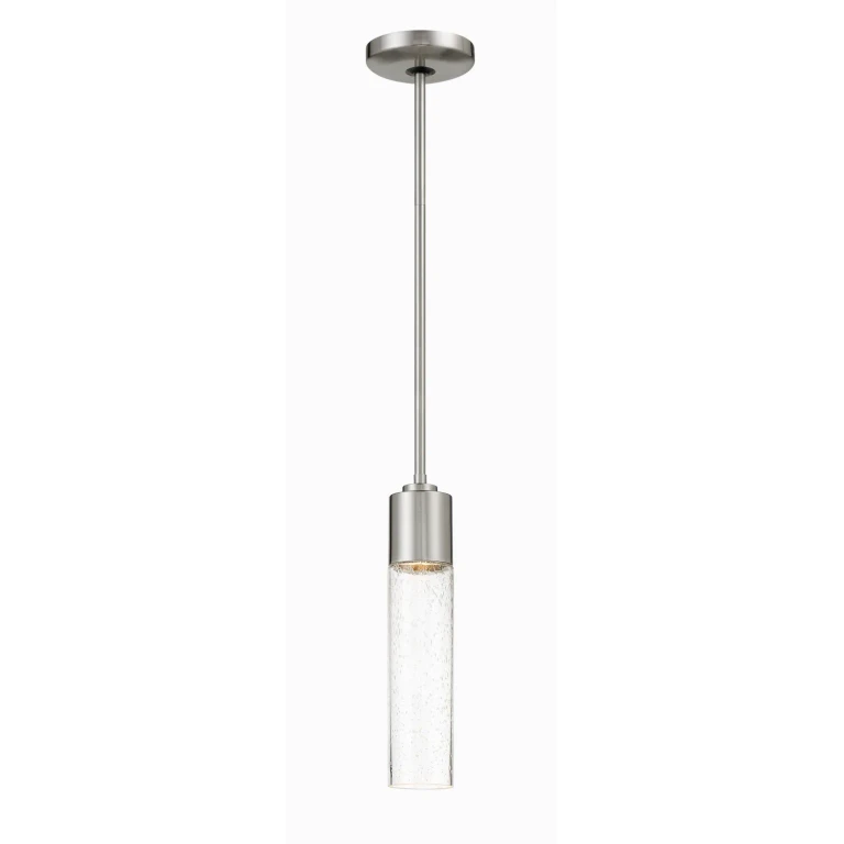 Brushed Nickel Mini Pendant from the Light Rain Collection