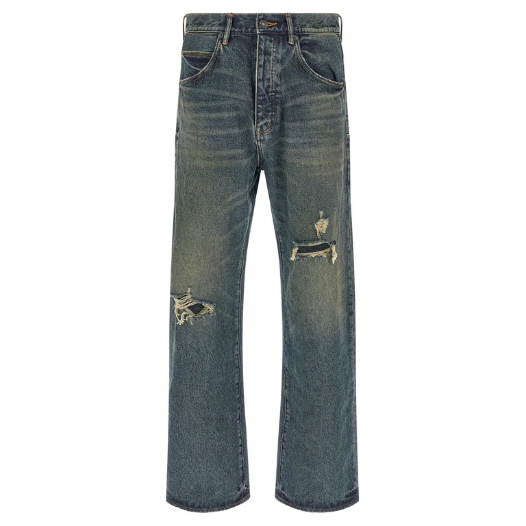 Purple P018 - 9 to 5 jeans Blue Cotton - Men