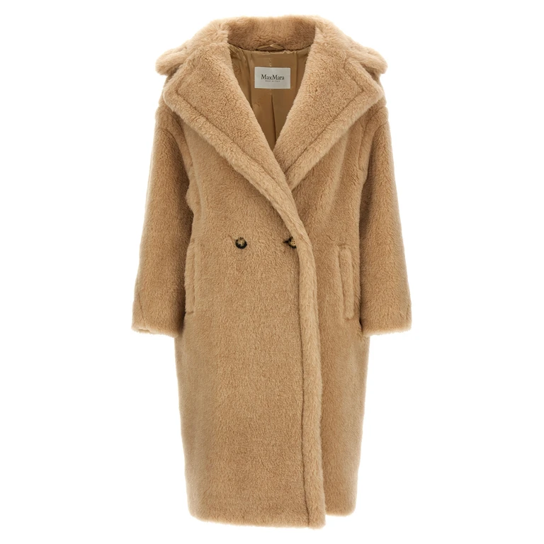 Max Mara Beige Alpaca Leather Coat Clothing - Women