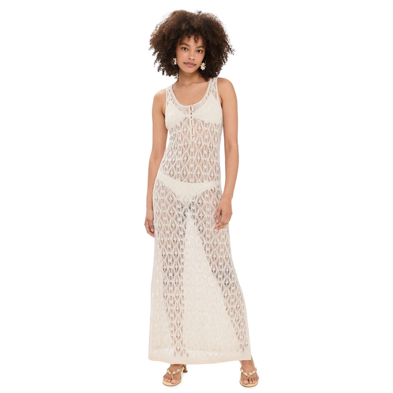 Las Sureñas Caramel Knitted Dress Caramel L