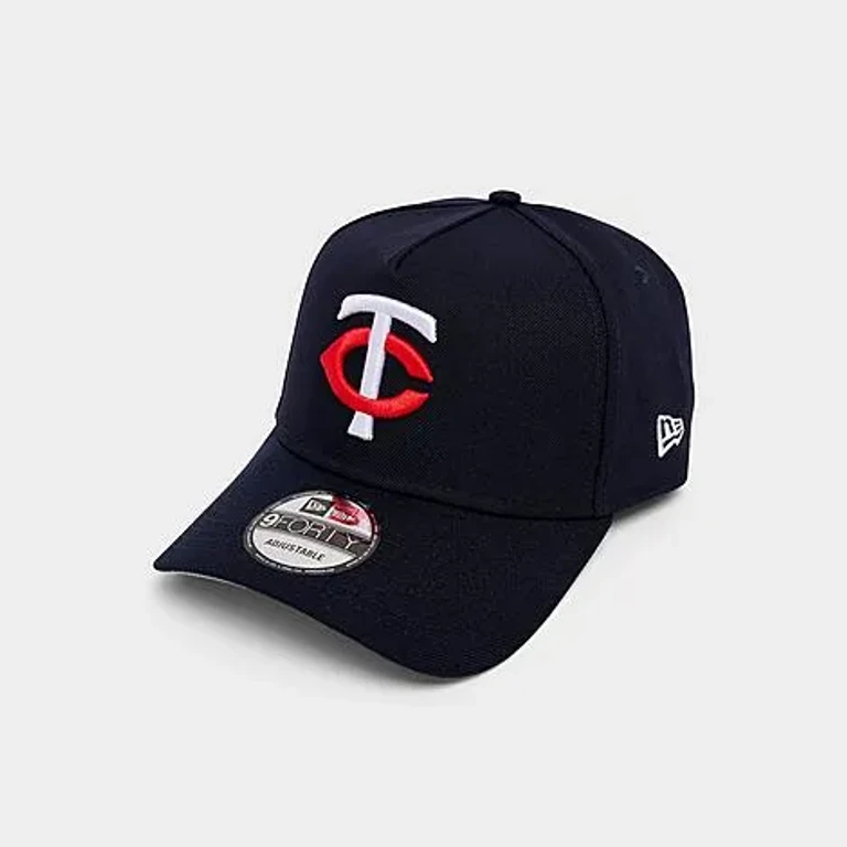 New Era Minnesota Twins MLB 9FORTY Snapback Hat in Dark Navy
