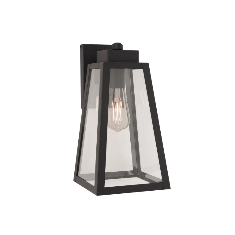 Textured Black Outdoor Lantern from the Sorano Collection