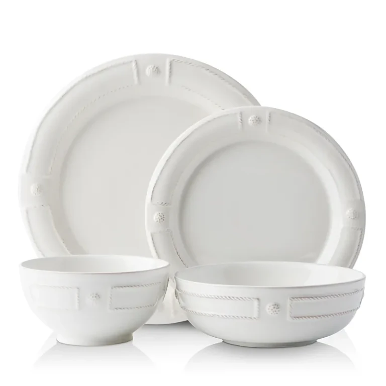 Juliska Berry & Thread French Panel Whitewash 4-Piece Setting