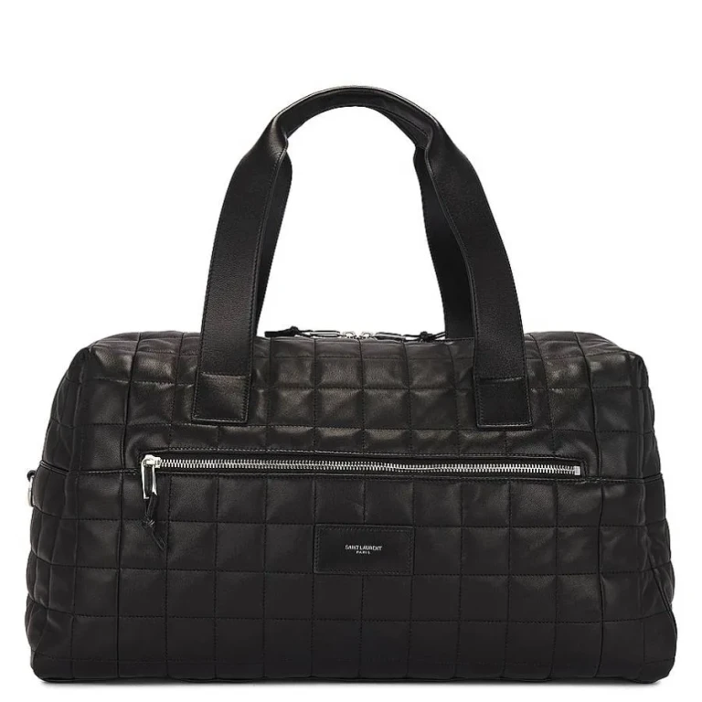 Saint Laurent Nuxx L Padded Leather Duffle Bag