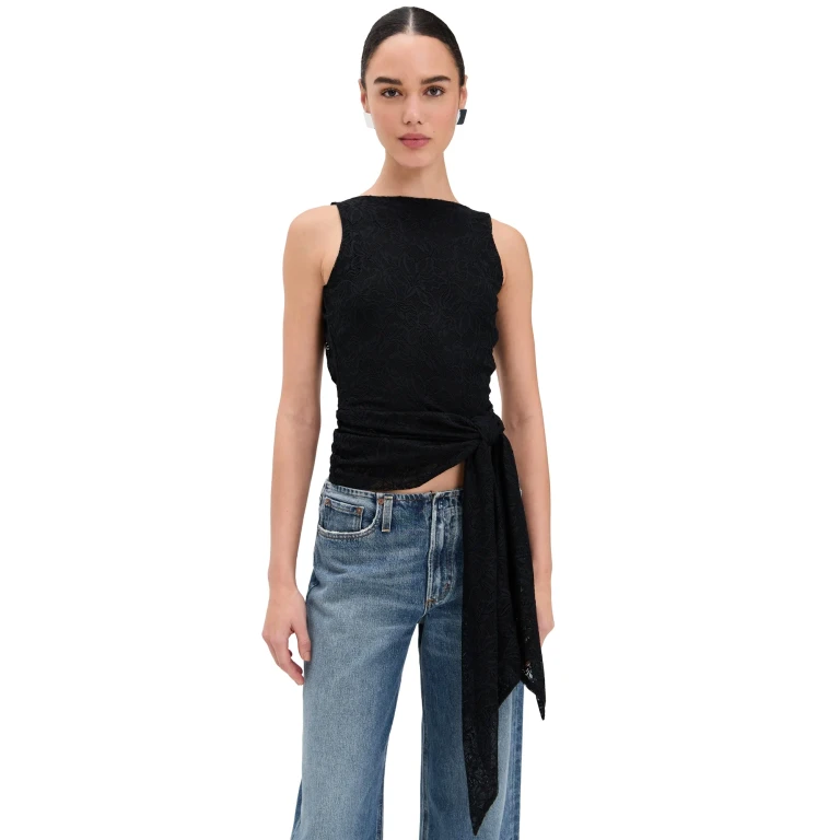 AFRM Batya Tank Noir M