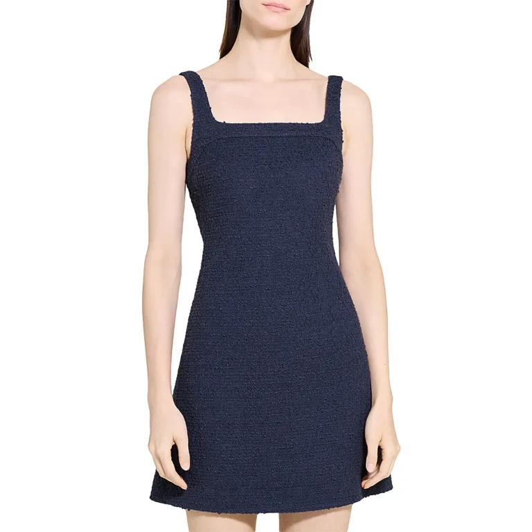 Theory Square Neck Mini Dress