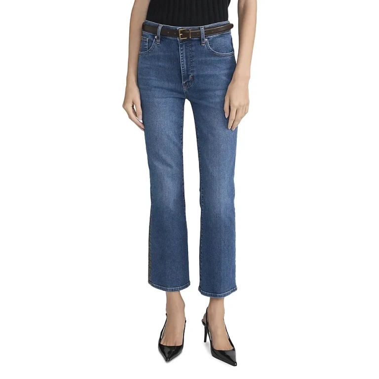 Frame The Reboot High Rise Ankle Bootcut Jeans in Lover