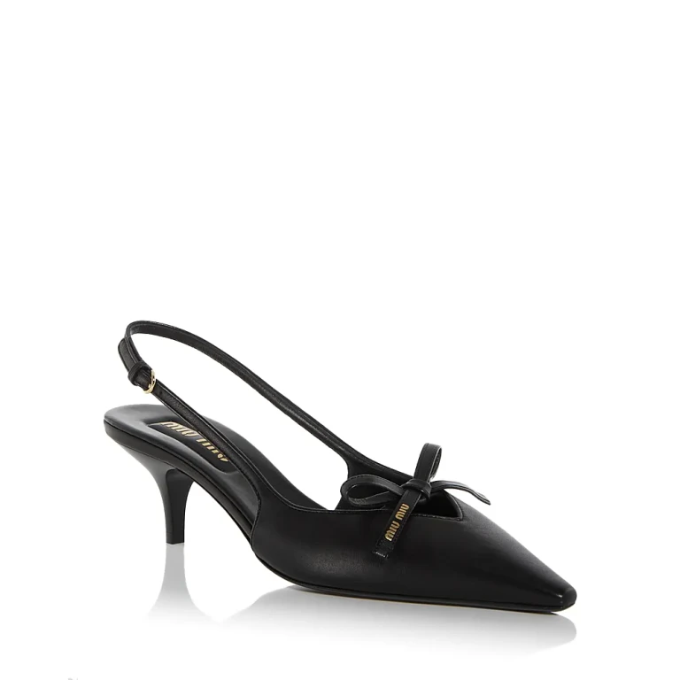 Miu Miu Women's Bow Slingback Pumps
