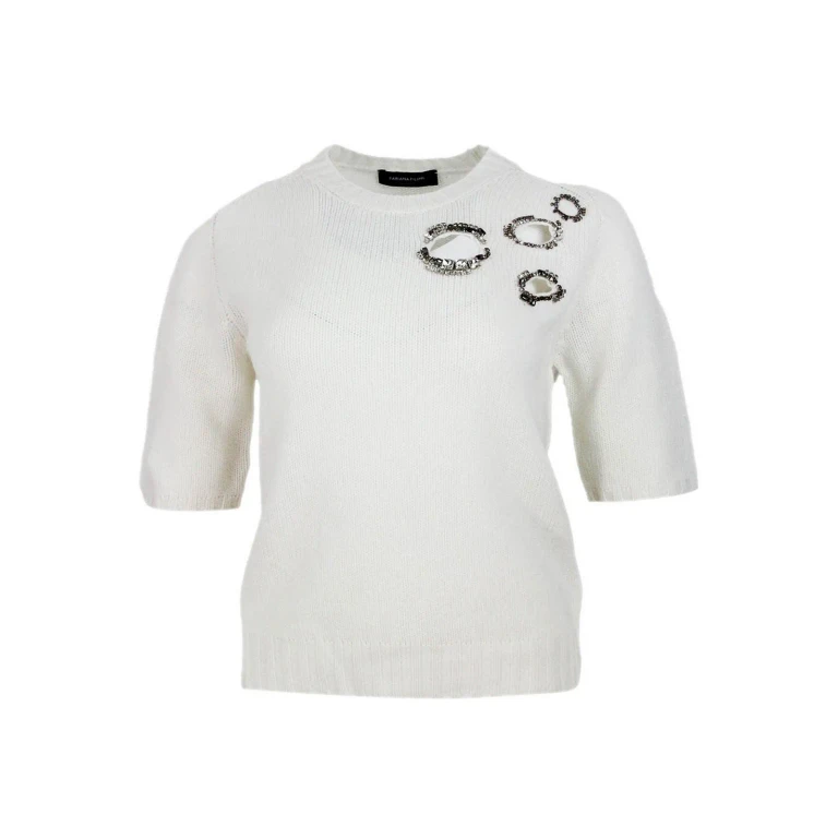 Fabiana Filippi Pull Col Rond - Blanc