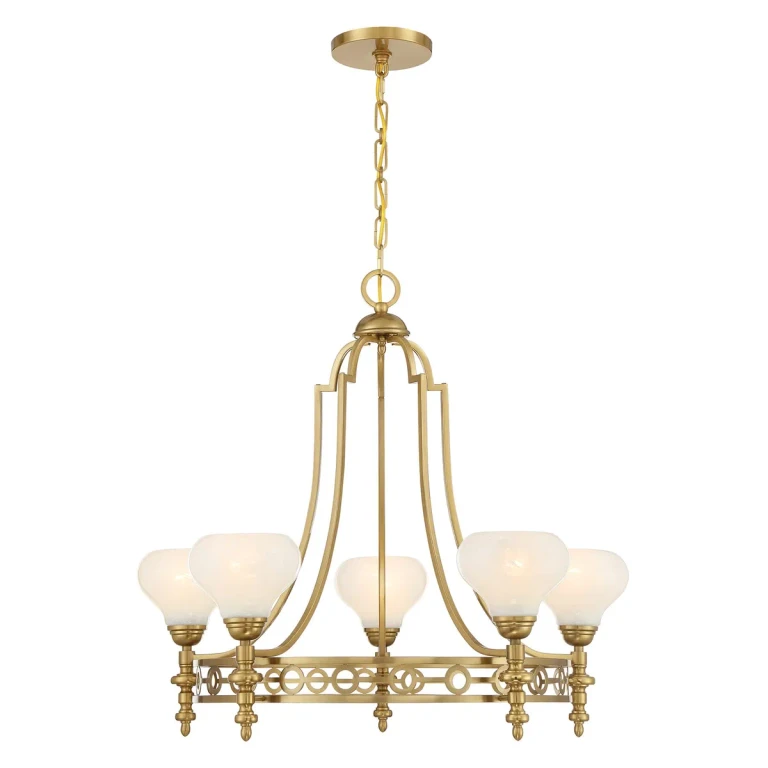 Allston 5-Light Chandelier in Warm Brass