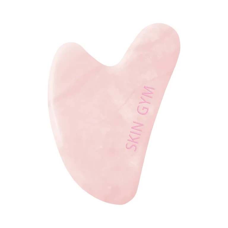 Skin Gym Rose Quartz Crystal Sculpty Heart Gua Sha Tool