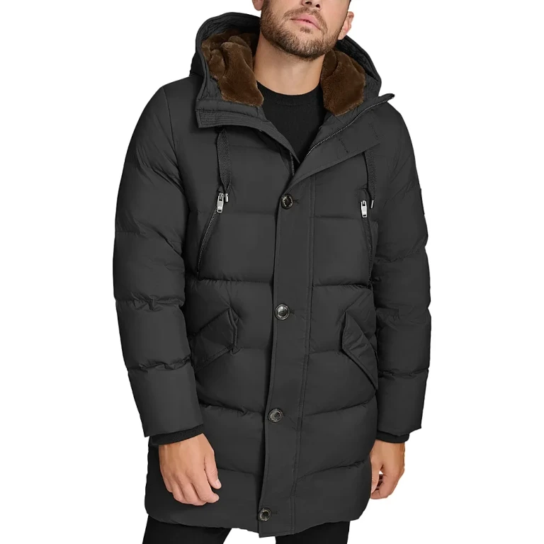 Andrew Marc Redcliffe Faux Fur Trim Down Parka