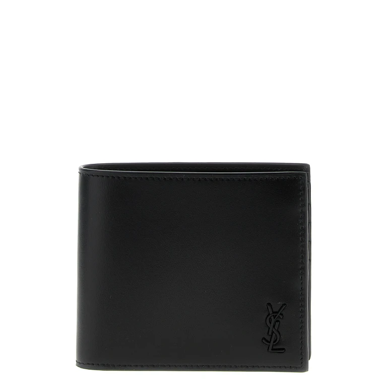 Black Calfskin Wallet - Men