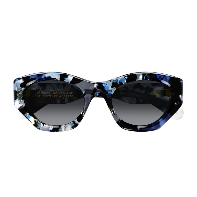 Chloé CH0220S Linea Gayia 009 Blue Grey Blu Recycled Acetate Occhiali Da Sole - Women