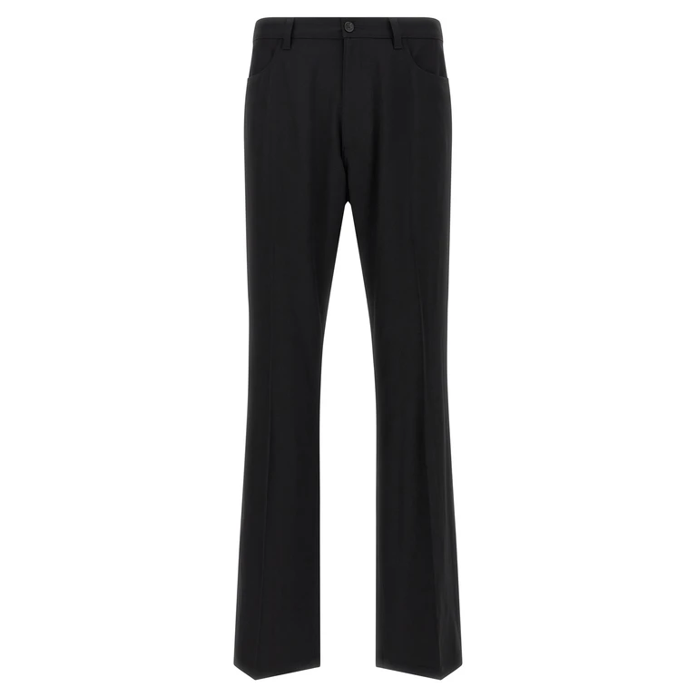 Black Wool Dress Pants - Men
