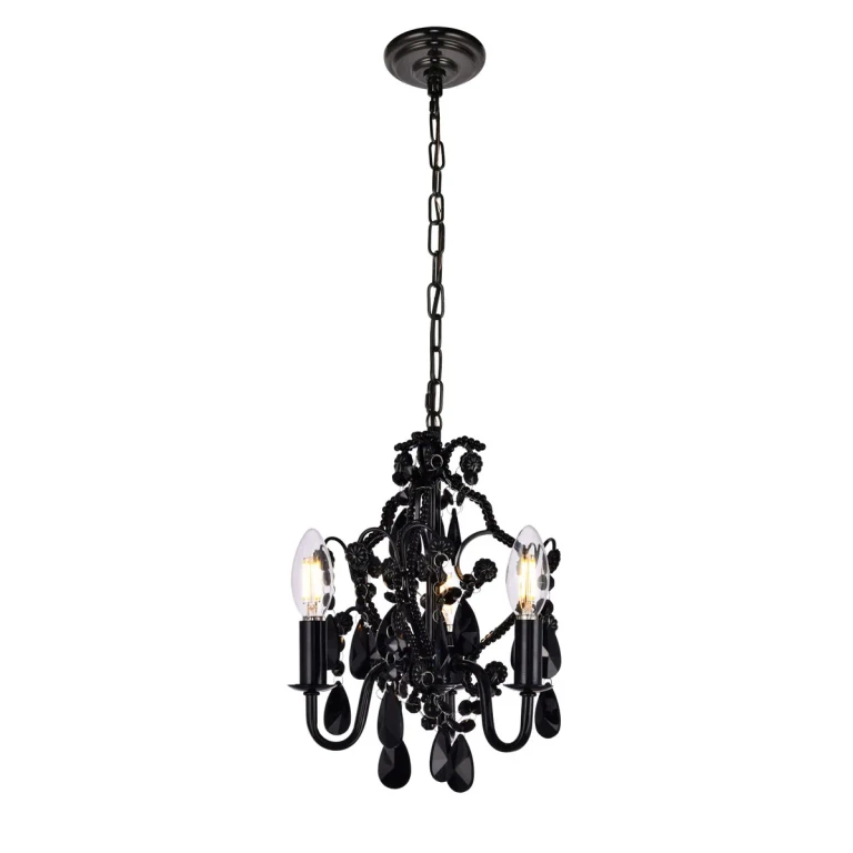 Black Three Light Pendant from the Karter Collection