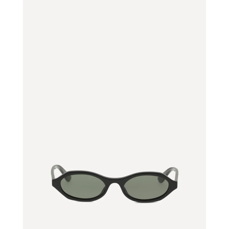 Lunettes de soleil ovales géométriques Alexander McQueen pour femme