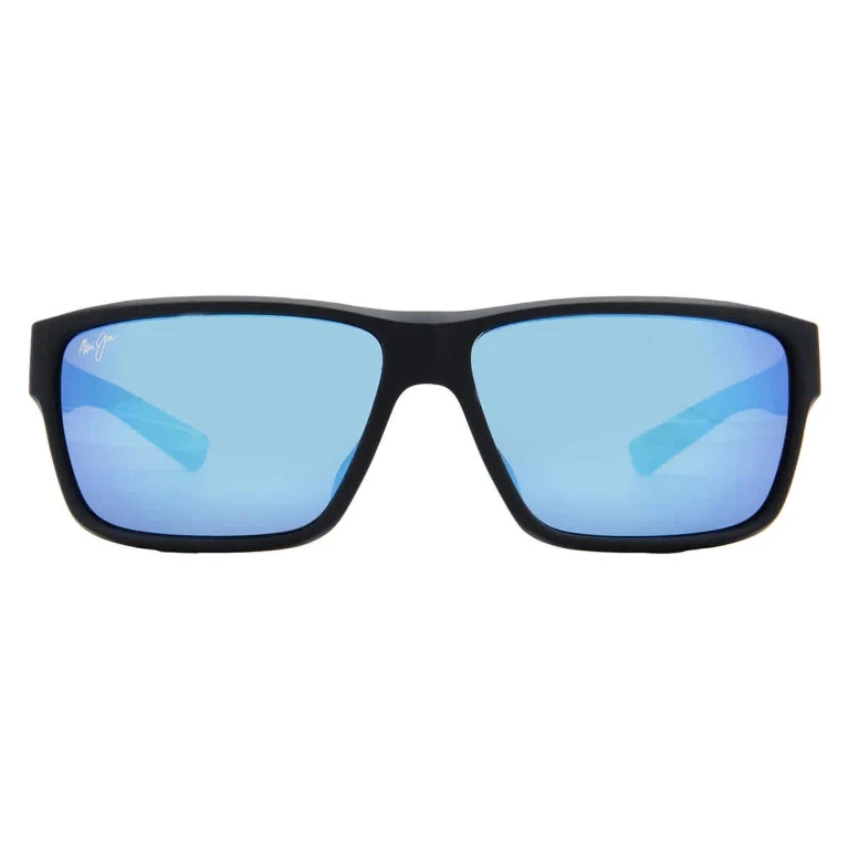 Maui Jim Uila Blue Hawaii Wrap Mens Sunglasses B662-02 62