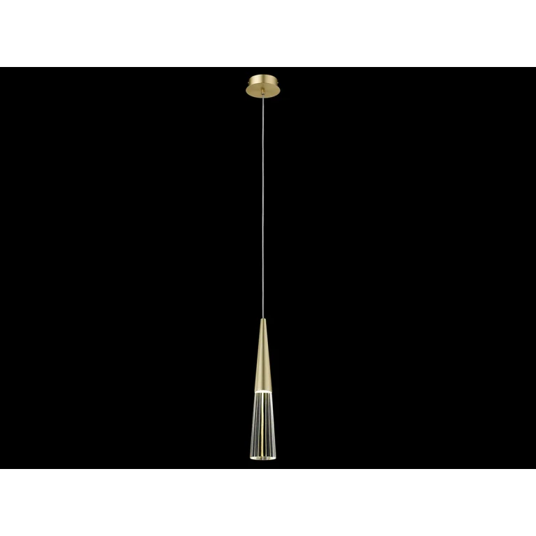 Encino 1-Light Pendant in Brushed Brass
