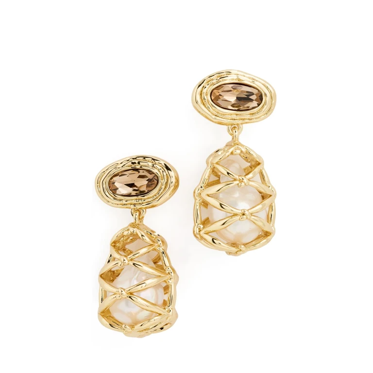 Mignonne Gavigan Julieta Earrings Neutral One Size