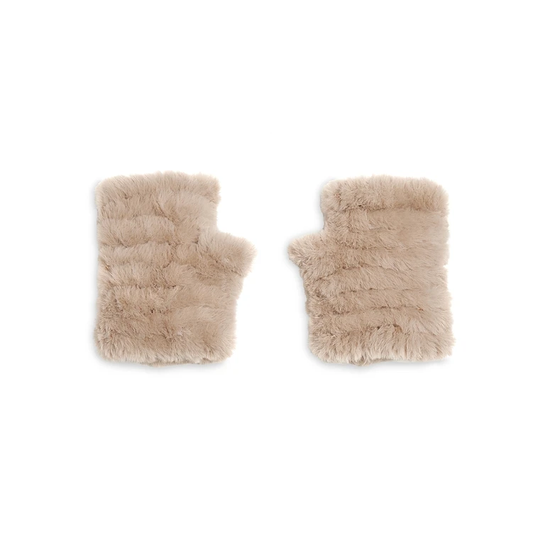 Jocelyn Mandy Faux Fur Fingerless Mittens