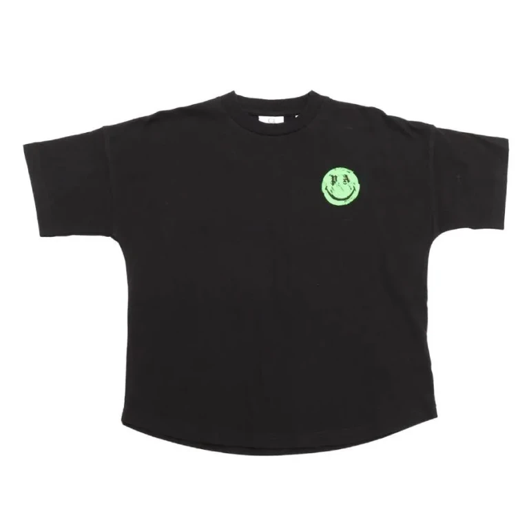 Palm Angels Kids X Smiley Logo Cotton T-Shirt
