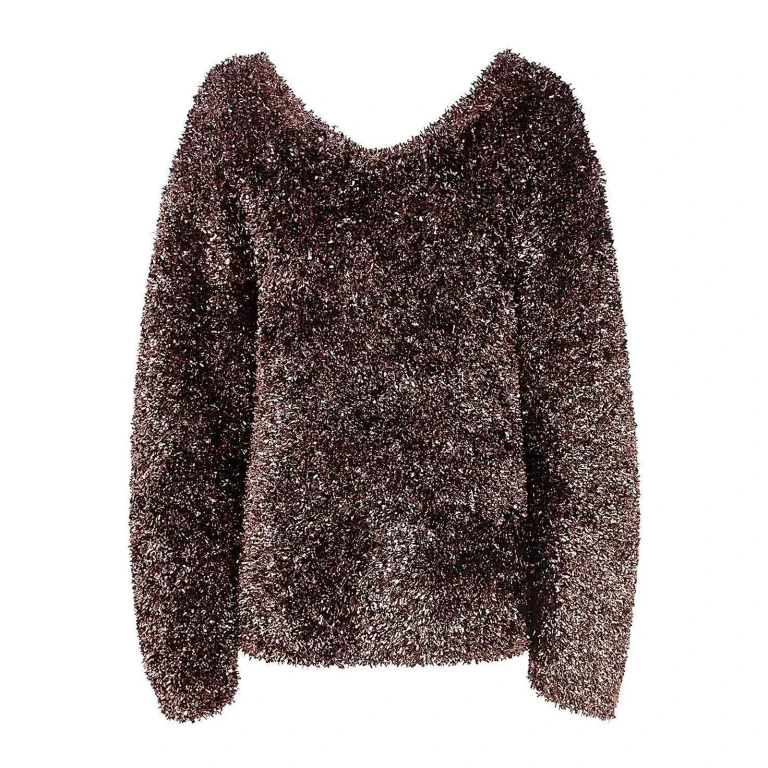 Dries Van Noten trui met boothals - Bruin