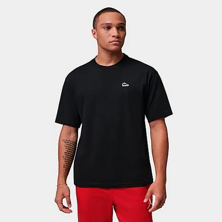 Nike Men's Jordan AJ4 Sneaker Patch T-Shirt in Black Size: XS