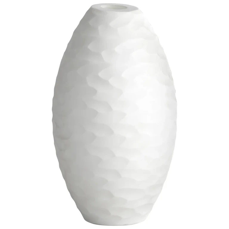 Small Meringue Vase in White
