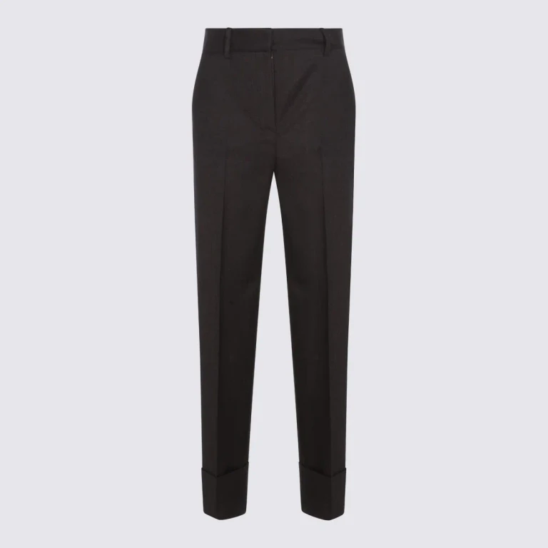 Antonelli Dark Brown Wool Pomino Pants