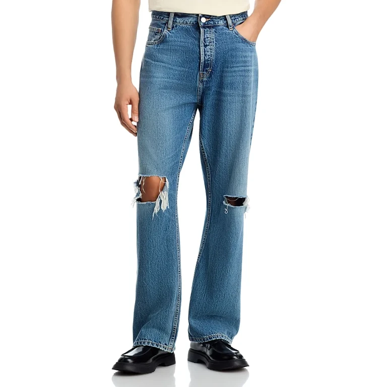 x The Society Archive Relaxed Fit Jeans in Abyss Destructed