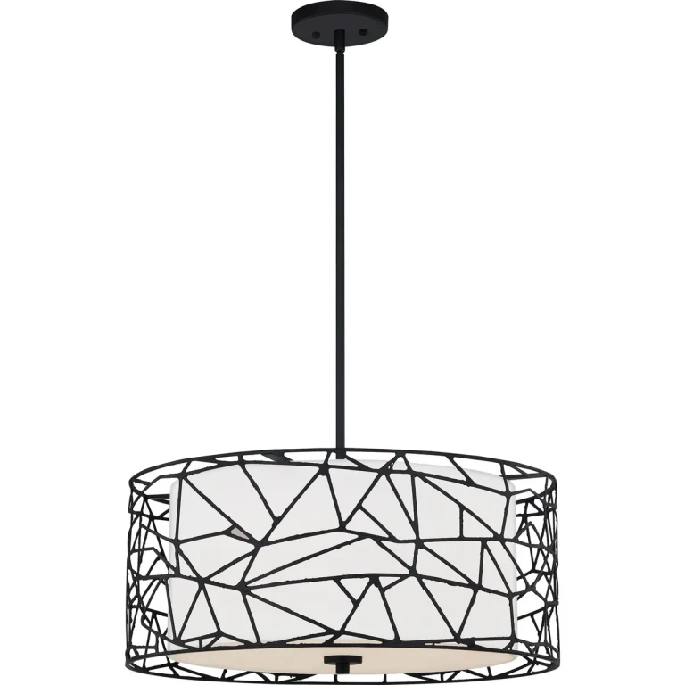Newcastle 4-Light Pendant in Matte Black