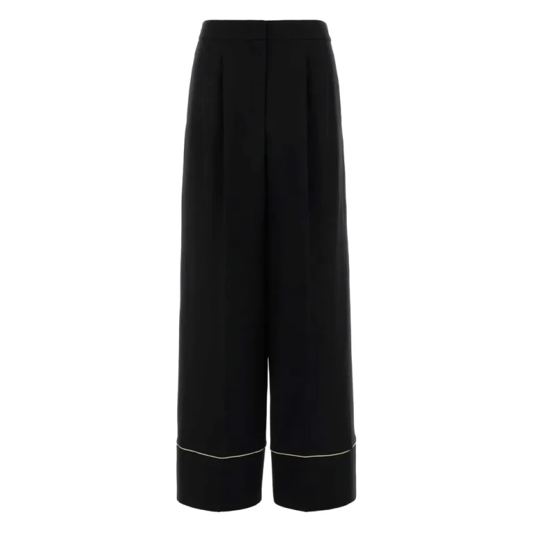 Pantalon droit Fendi à plis et poches latérales