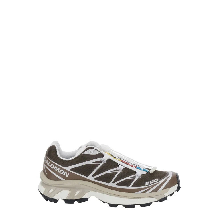 xt-6 Brown Sneaker With Logo Applied On The Tongue And Chunky Sole In Fabric Unisex