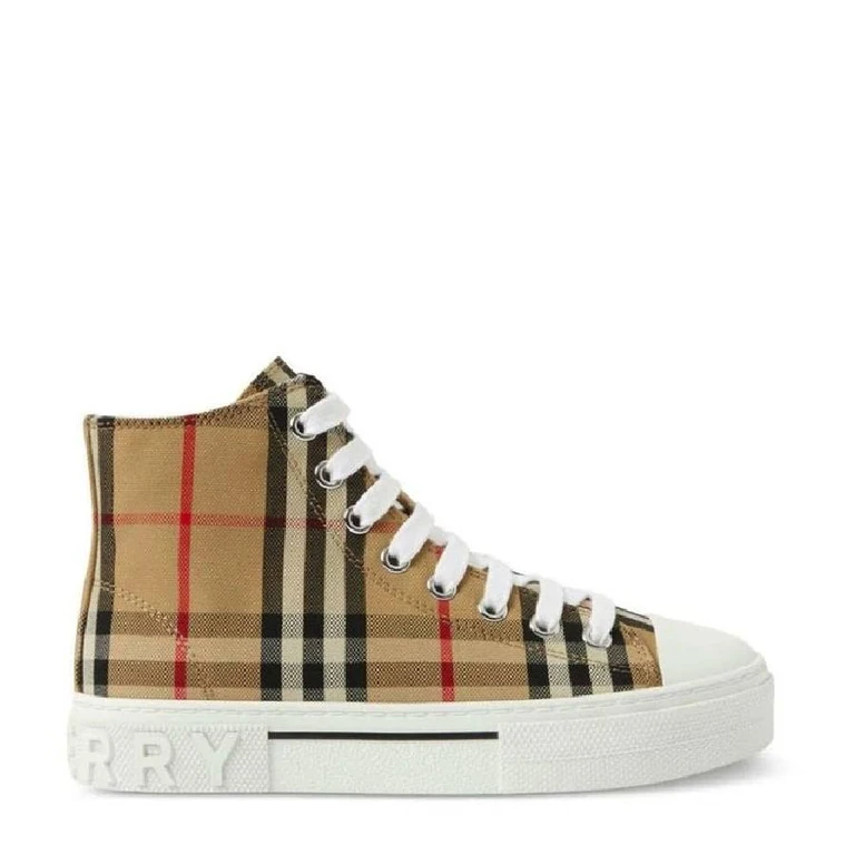 Burberry Kids Mini Jack Check Pattern High Top Sneakers