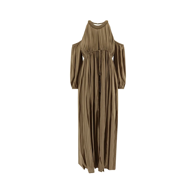 Pinko Dresses Green Viscosa - Women