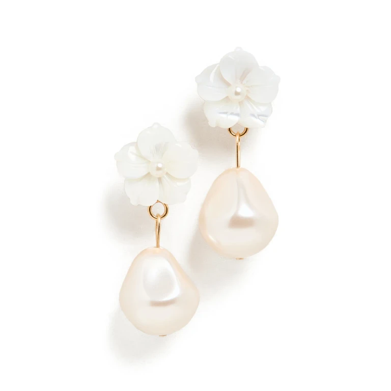 Jennifer Behr Minna Earring Mother of Pearl One Size