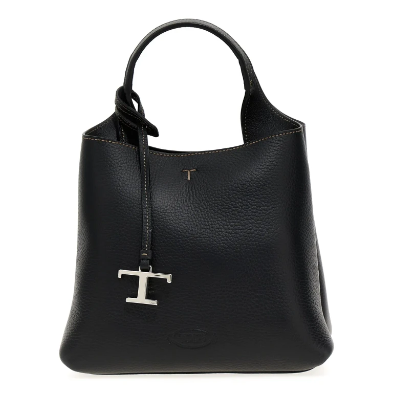 Tod's T Logo Plaque Tote Bag