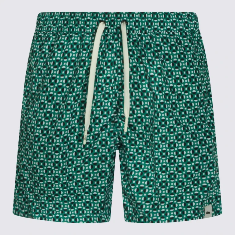 Oseree Marylin Kini Green Bikini With Triangle Top And High-waisted Bottom In Tech Fabric For Women