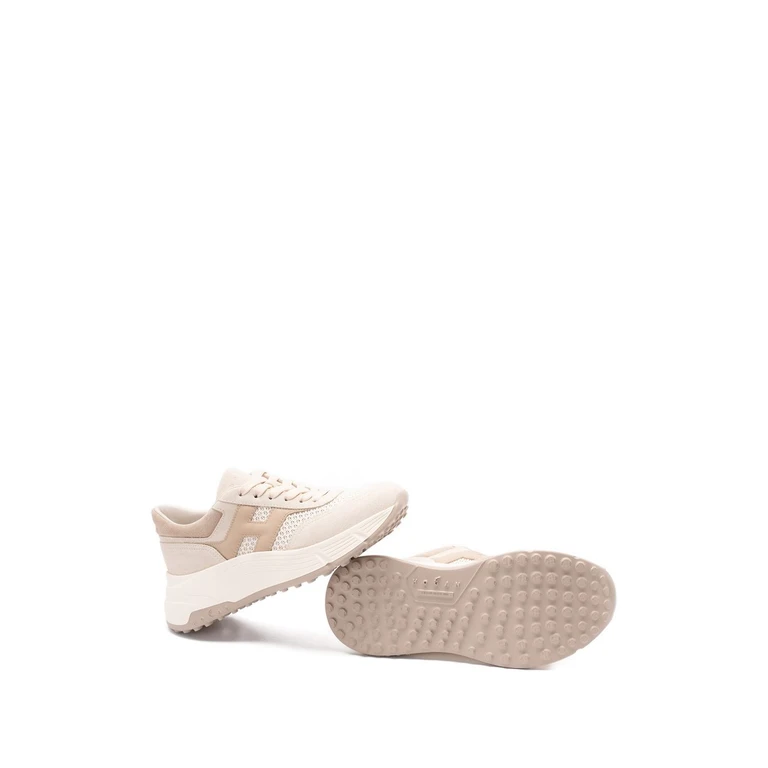 Hogan Flat shoes Ivory Suede - Women