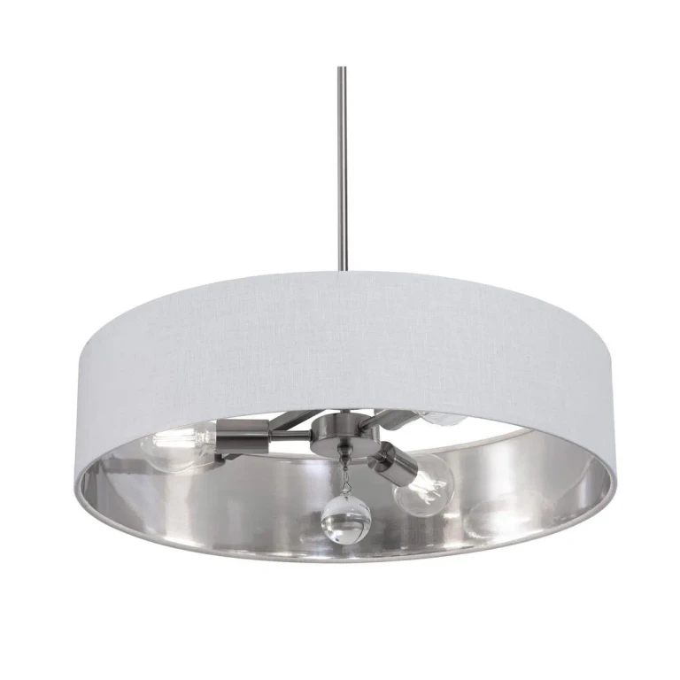 Satin Nickel Pendant from the Celine Collection