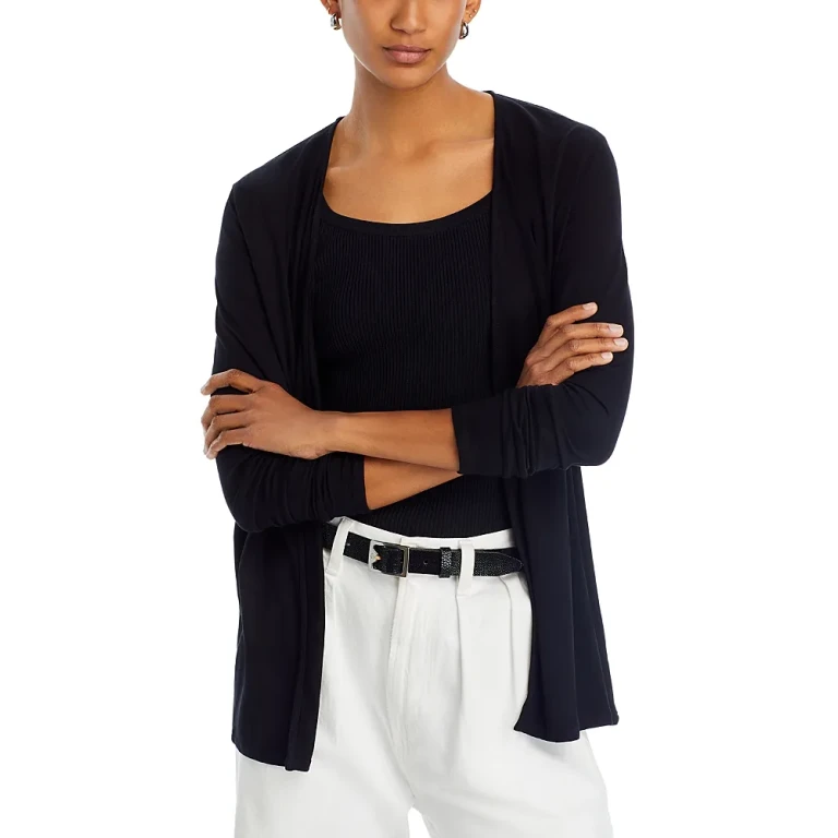 Majestic Filatures Long Sleeve Open Front Cardigan