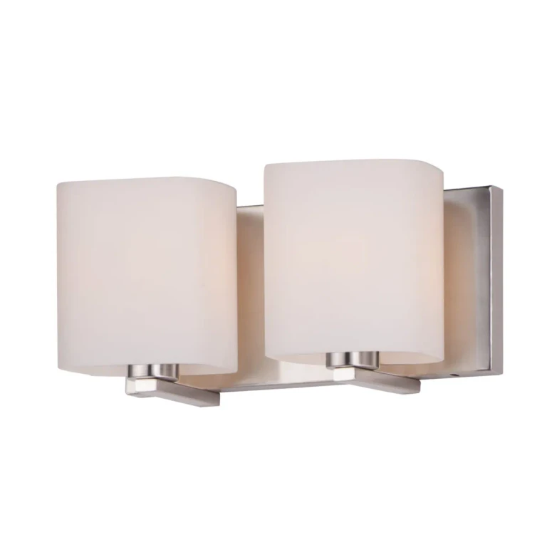 Maxim Wrap 2-Light Bathroom Vanity Light in Satin Nickel - 11252SWSN