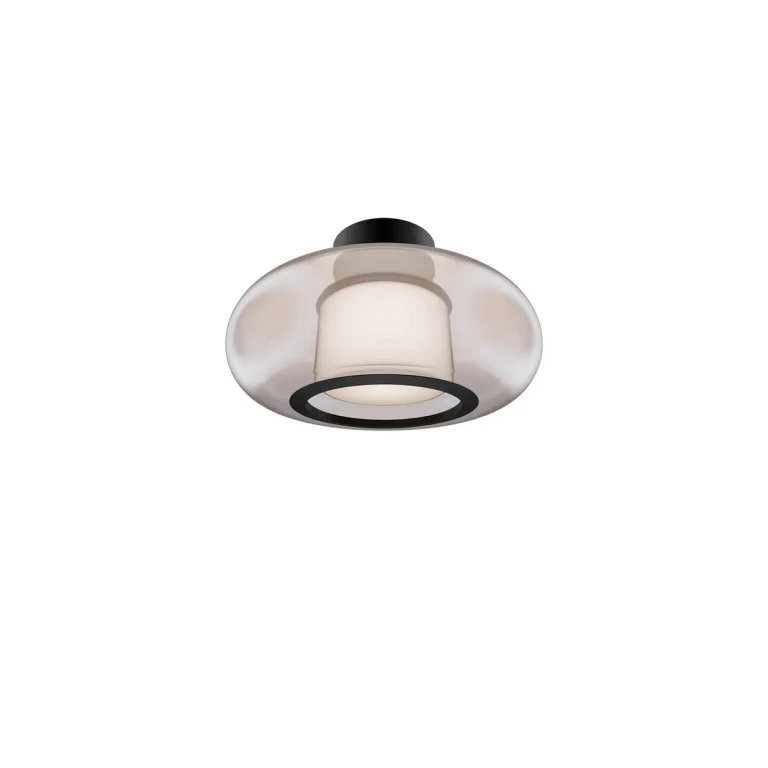 Black LED Flush Mount from the Doma Collection